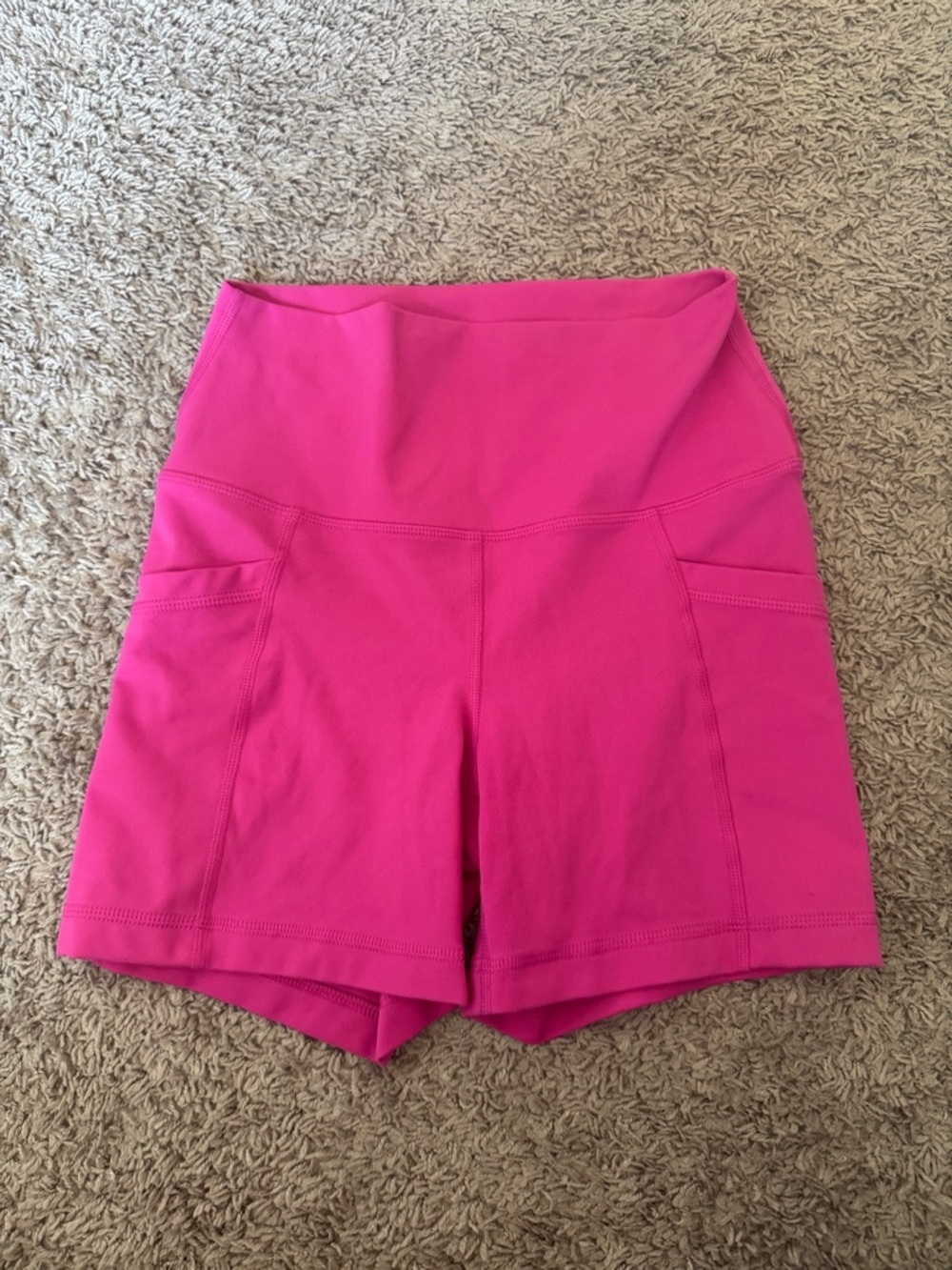 Yogalicious High-Waist Fuchsia Workout Shorts / BB9
